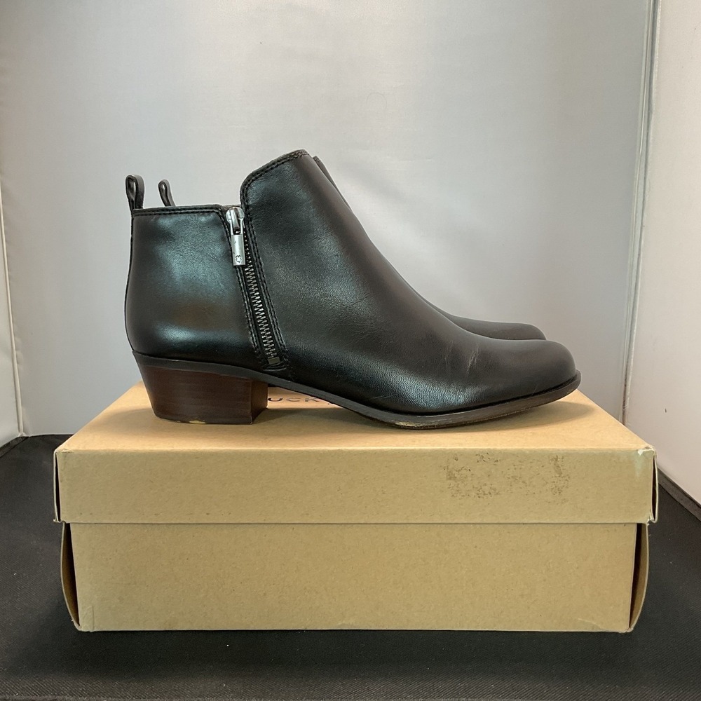 Lucky Brand Basel Leather Ankle Booties Women's 10 NIB